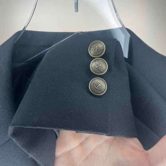 Dockers Black Two Button Single Vent Suit Jacket Blazer Sport Coat Size 42 L - Picture 6 of 6